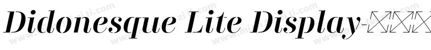 Didonesque Lite Display字体转换